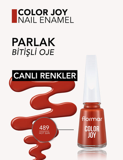 Flormar Color Joy High-Pigment Glossy Nail Polish 11ml