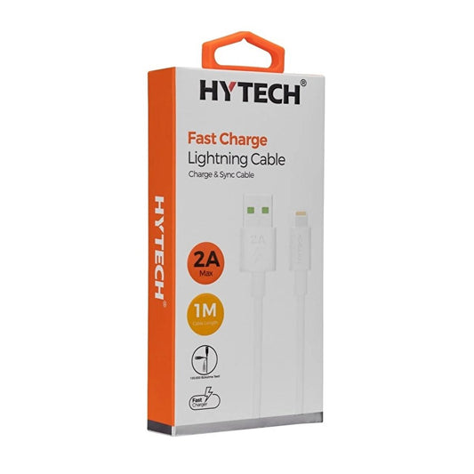 Hytech 1M 2A Fast iPhone Charging Cable - Durable Lightning Charger & Data Sync Cable for Apple iPhones