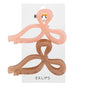 Eklips Frosted Ribbon Hair Clips Pink & Brown 2-Pack
