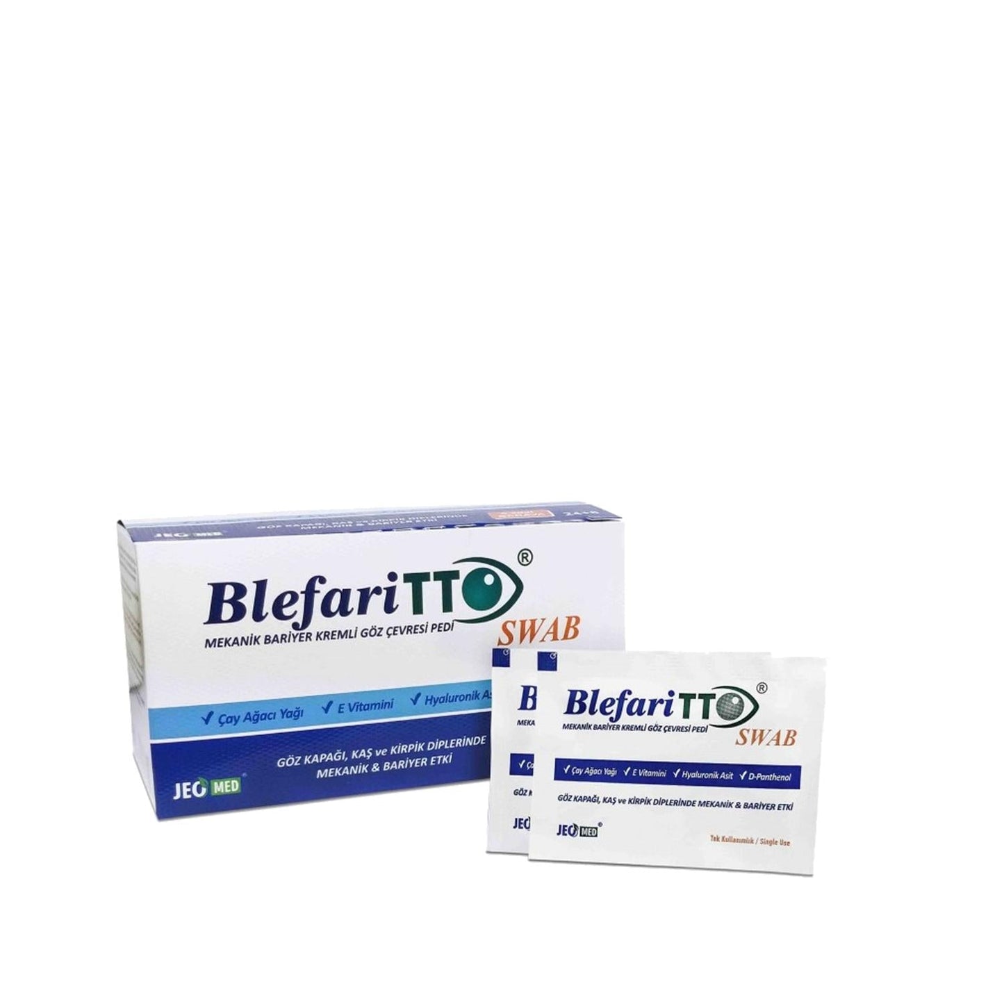 TTO Blefaritto Swab Eyelid Cleansing Wipes 24 Count