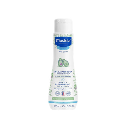Mustela Gentle Cleansing Newborn Baby Shampoo 200ml - Hypoallergenic, Dermatologically Tested, Gentle Cleansing for Sensitive Skin