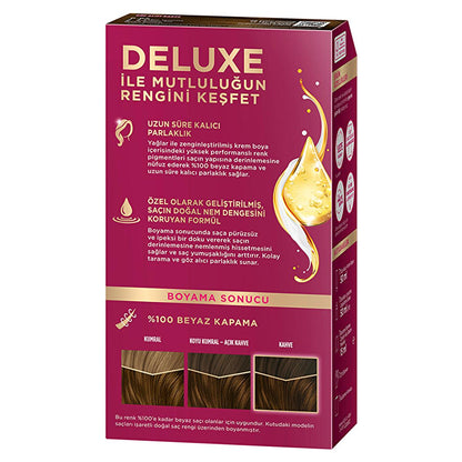 Palette Deluxe Hair Dye - Long-Lasting Coffee Brown Color with Nourishing Formula