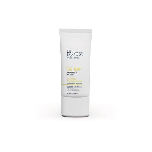 The Purest Solutions Invisible UV Protection SPF50+ Sunscreen - Moisturizing, Non-greasy, Daily UV Protection