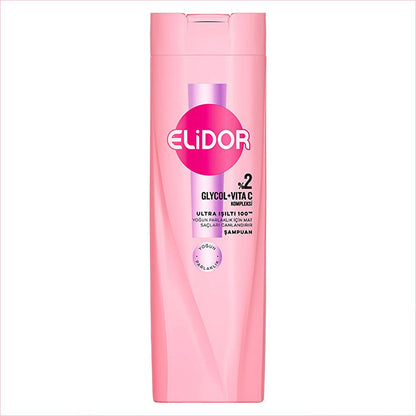 Elidor Ultra Shine Hair Care Shampoo - 100 Hours of 5x More Shine, Intensive Nourishment for Damaged Hair