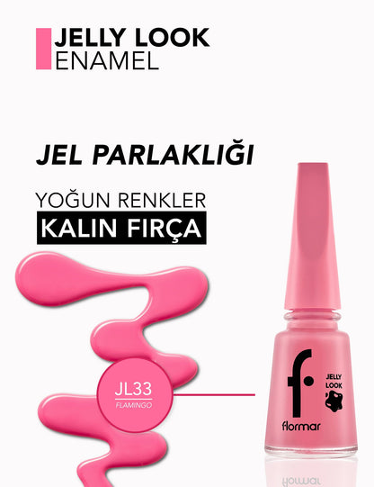 Flormar Jelly Look High-Shine Gel Effect Nail Polish 11ml