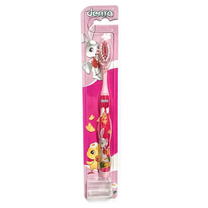 Denta Kids Soft Toothbrush for Girls Pink 1 Count