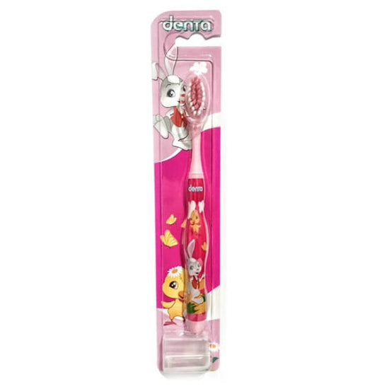 Denta Kids Soft Toothbrush for Girls Pink 1 Count
