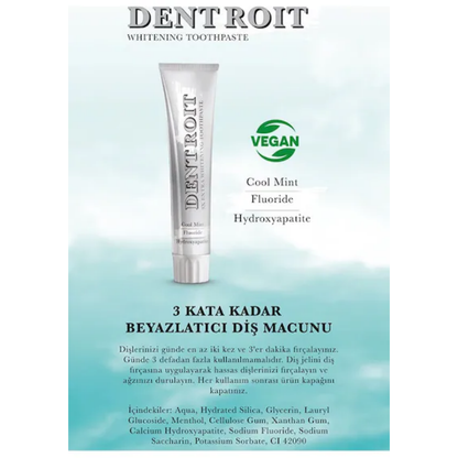 Dentroit 3x Extra Whitening Toothpaste for Bright Smiles 100 ml