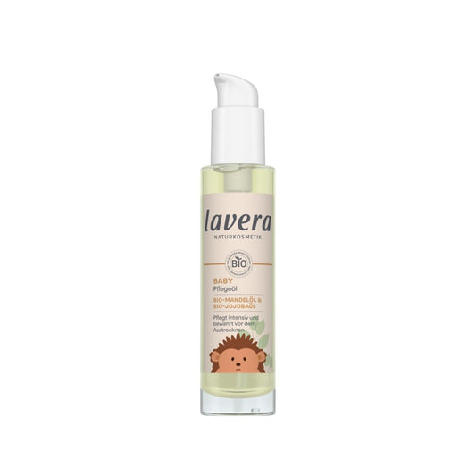 Lavera Baby Nourishing Oil 3.38 fl oz - Natural & Gentle Moisture for Baby & Child's Delicate Skin, Massage Oil