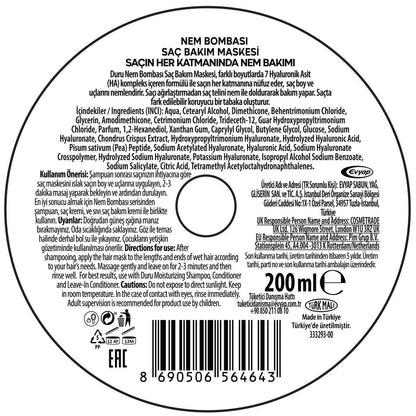 Duru Moisture Bomb Intensive Repair Hair Mask 200 ml