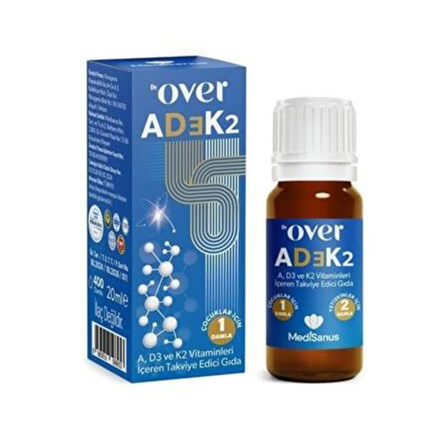 Dr Over AD3K2 Vitamin Liquid Supplement 20 ml