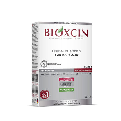 Bioxcin Botanical Shampoo for Hair Loss - Hypoallergenic, Paraben-Free, 10.14 fl oz