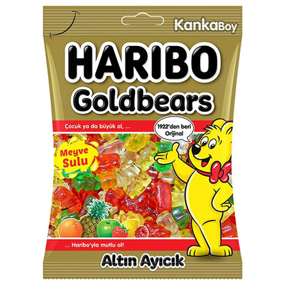 Haribo Goldbears Juicy Fruit Gummy Candy Assorted Flavors 80g