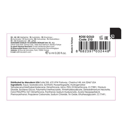 Maruderm Make Up Star Light Liquid Highlighter Rose Gold 15ml