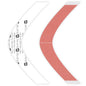 VIP Extensions Duo-Tac Tape 5'' Super Wide Contours (24 Pcs) - Choose Size