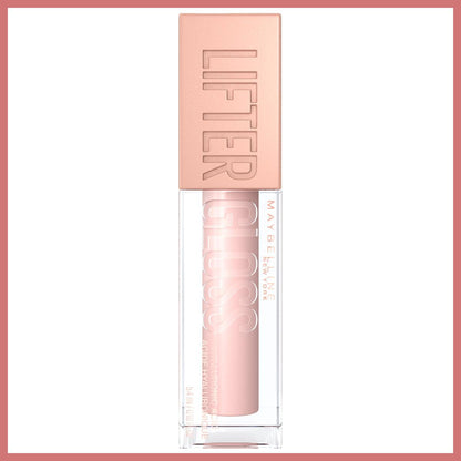 Maybelline New York Lifter Gloss - Hyaluronic Acid Lip Gloss for Moisturizing Lips, Non-Sticky, Lifting Effect