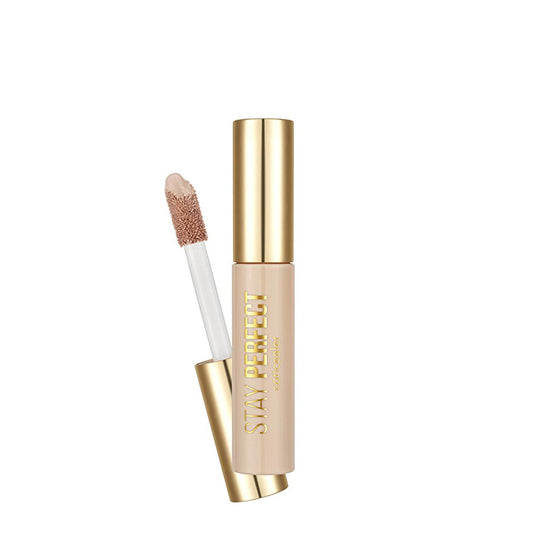 Flormar Stay Perfect Concealer: High Pigment, Long Lasting, Natural Finish - Covers Dark Circles & Blemishes, Moisturizing, Floral Scent, Light Beige