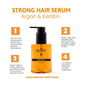 Reshell Argan Oil and Keratin Hair Care Serum for Damaged Hair - Nourishing, Strengthening, Daily Use - 3.38 fl oz