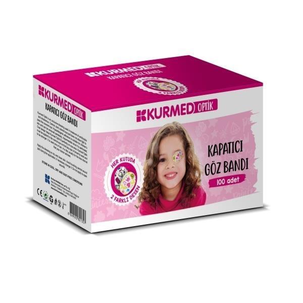 Kurmed Eye Patch for Amblyopia and Strabismus Treatment - Hypoallergenic, Self-Adhesive, 100 Count for Kids