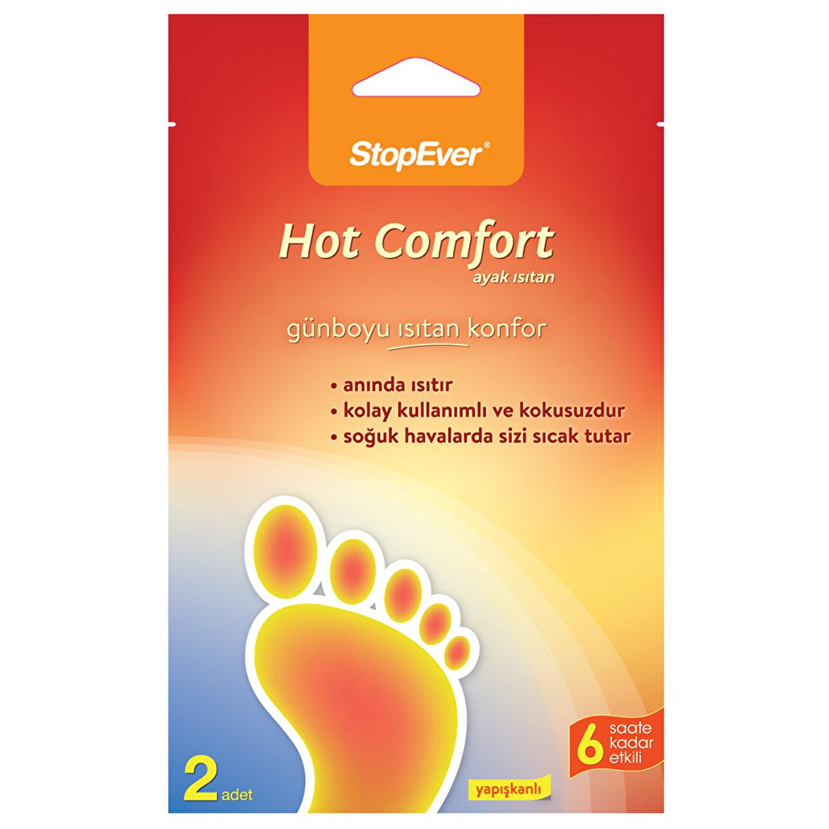 StopEver Hot Comfort Foot Warmers - 6 Hours of Portable Warmth for Cold Climates