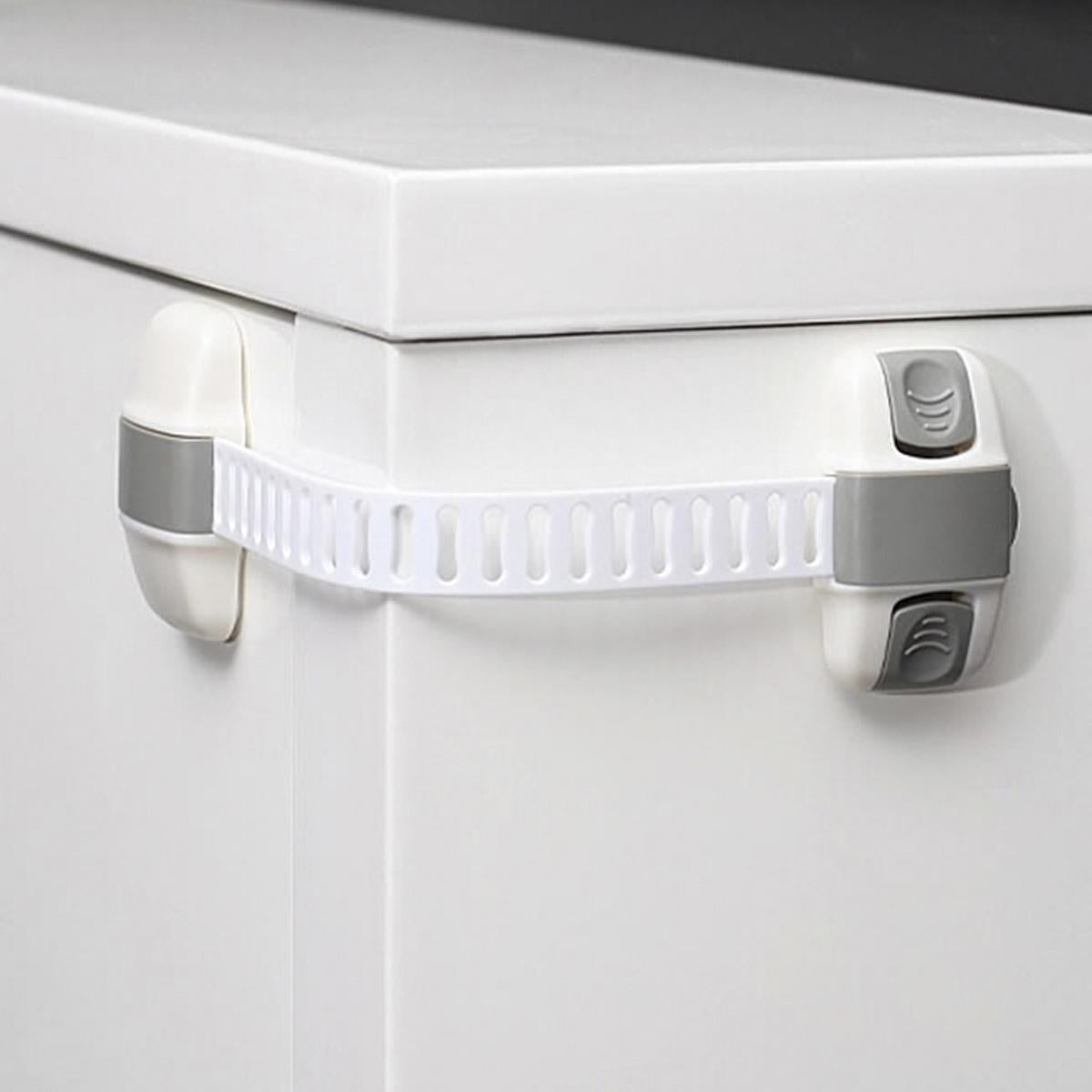 Miny Baby Safety Lock - Childproof Cabinet & Drawer Lock with Adjustable Strap, Easy Installation - Baby Safety Lock