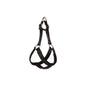 Doca Dokuma Pet Clothing - Soft Fabric Black Dog Chest Harness XL Size for Comfort & Style