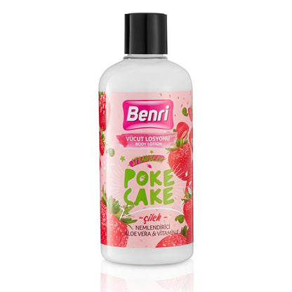 Benri Strawberry Poke Cake Body Lotion 500 ml