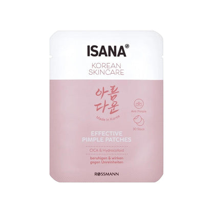 Isana Cica Hydrocolloid Spot Patches for Clear Skin 30 Count