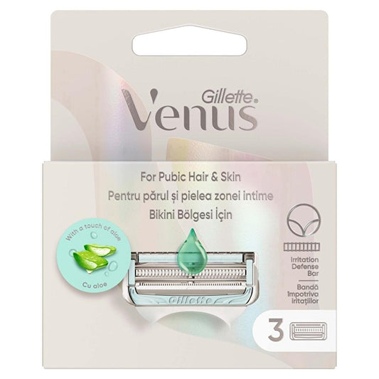 Gillette Venus Bikini Razor Replacement Heads - Sensitive Skin, Irritation-Free Shaving for Women's Grooming, Precise Bikini Line Trimming