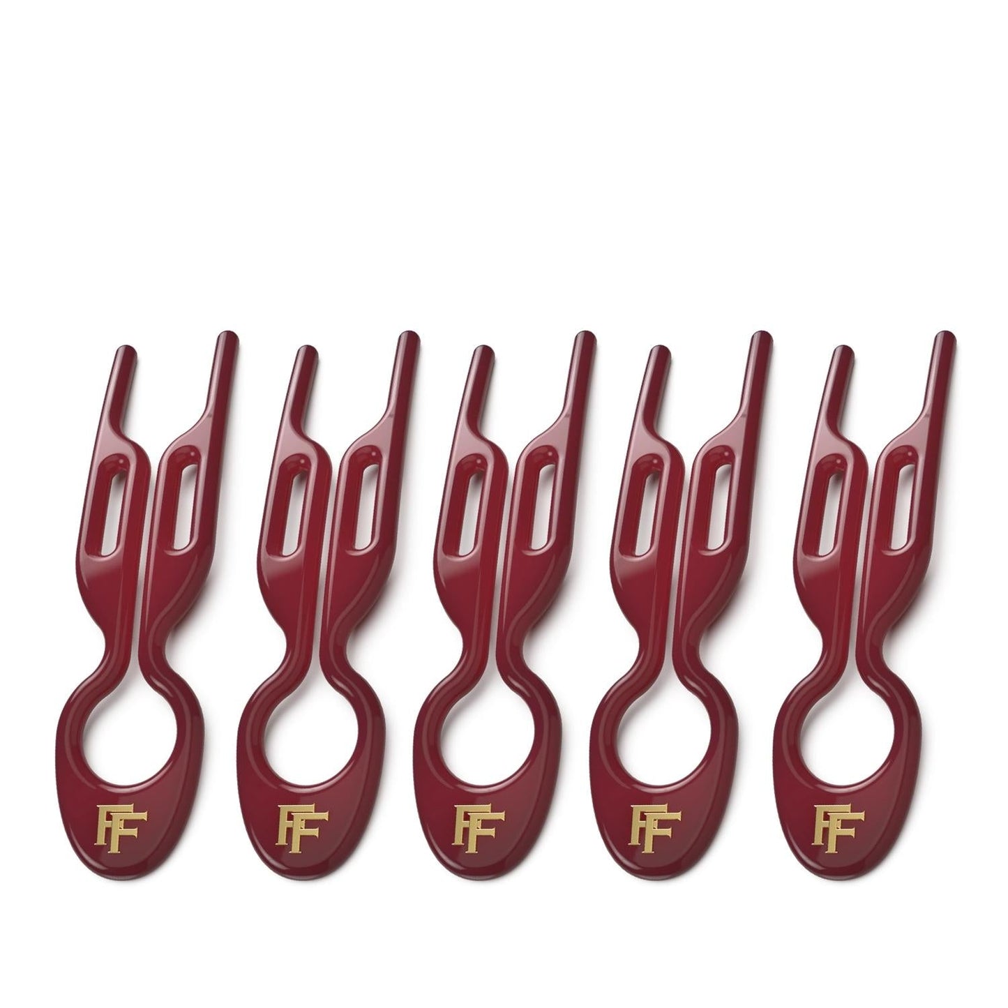 Fiona Franchimon No 1 Hairpin Ruby Red 5 Pack