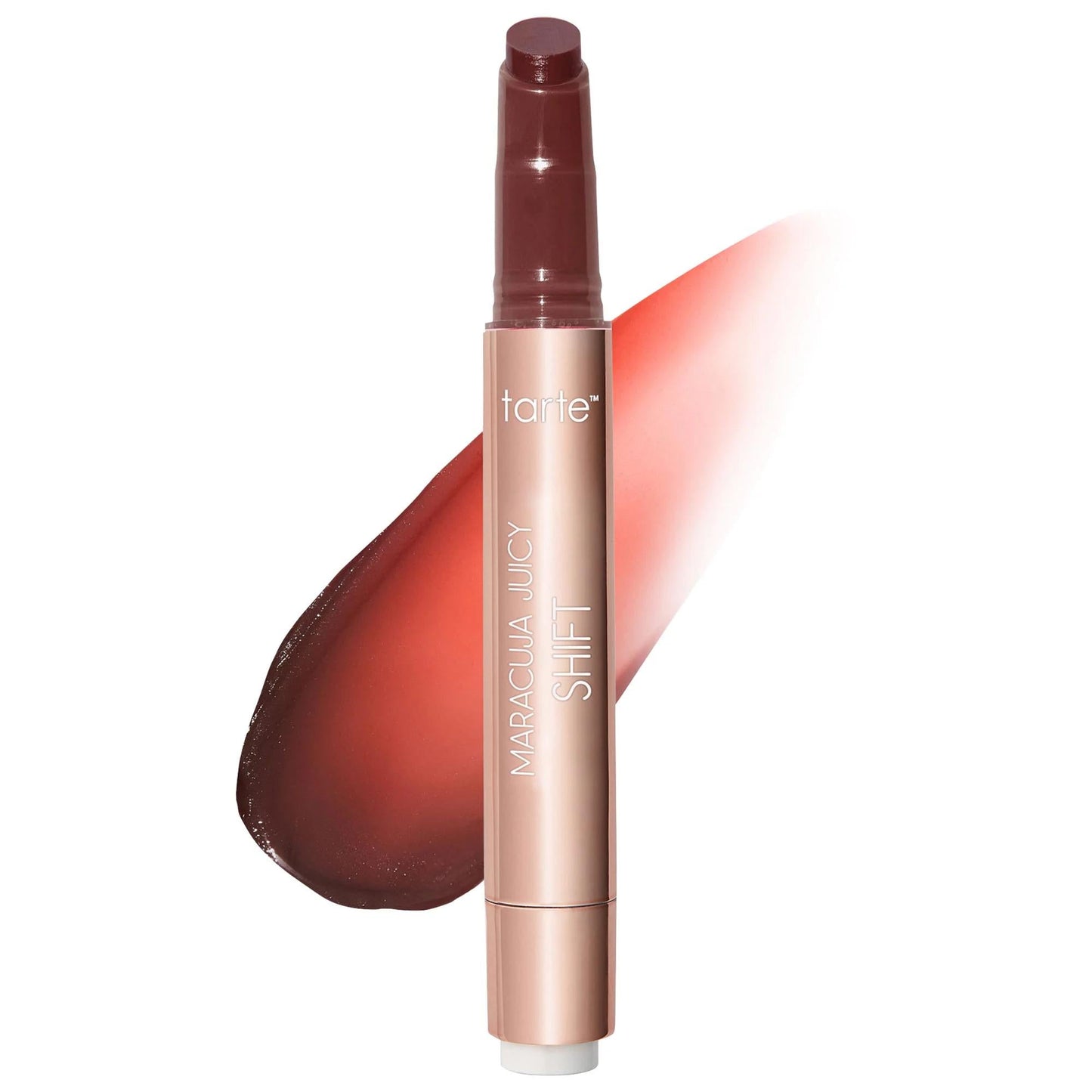 Tarte Maracuja Juicy Lip Plump Shift - pH Powered Plumping Lip Balm with Hyaluronic Acid for Hydrated, Custom Pink Lips