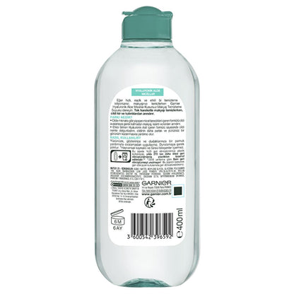 Garnier Hyaluronik Aloe Micellar Water: Gentle & Hydrating Makeup Remover - Cleanses, Soothes & Plumps Skin