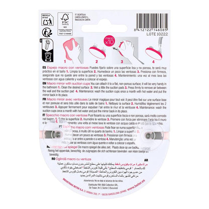 Beter 10x Magnifying Suction Cup Mirror for Precise Grooming