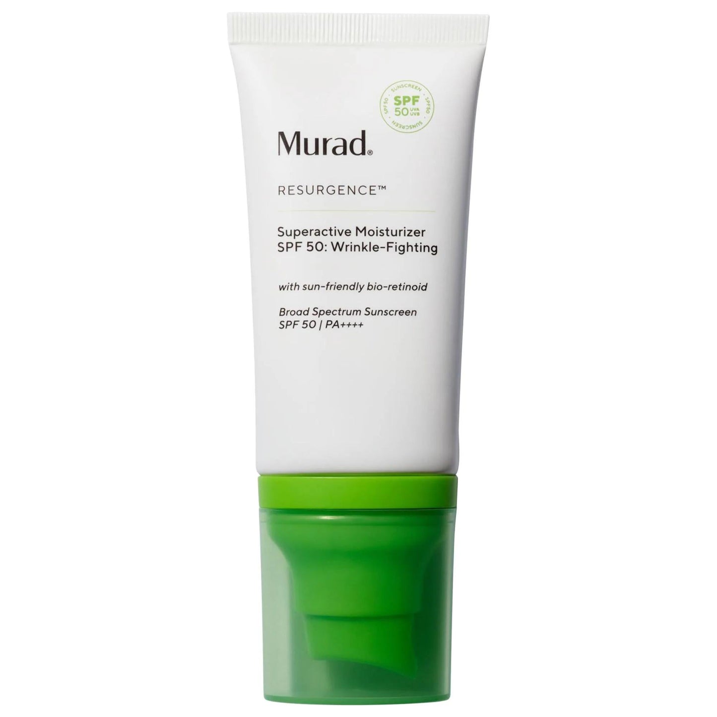 Superactive SPF 50 Anti-Aging Facial Moisturizer: Reduce Wrinkles & Protect Skin | Bio-Retinoid, Lightweight Formula for Daily Use