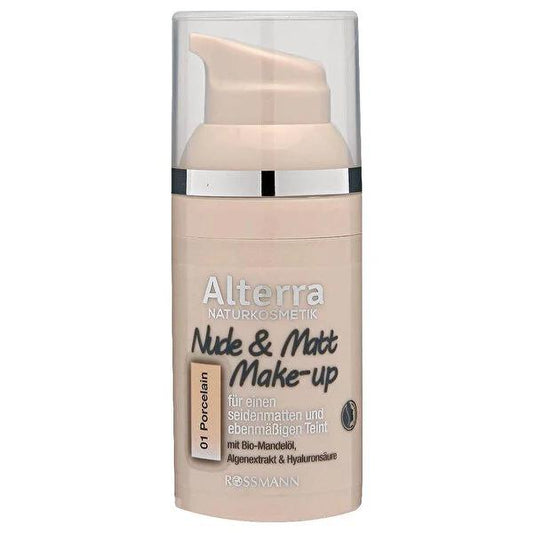 Alterra Porcelain Foundation Makeup - Vegan, Matte Finish, 30 ml