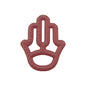 OiOi Baby Silicone Teether - Safe & Durable Teething Relief for Infants, 3 Months+, Velvet Rose