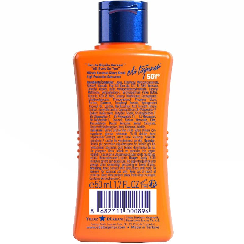 Eda Taspinar SPF 50+ High Protection Sunscreen 50ml
