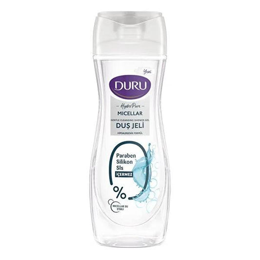 Duru Hydro Pure Micellar Shower Gel 450ml - Gentle, Paraben-Free Cleansing for Sensitive Skin