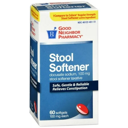 GNP Stool Softener 100mg 60 Softgels