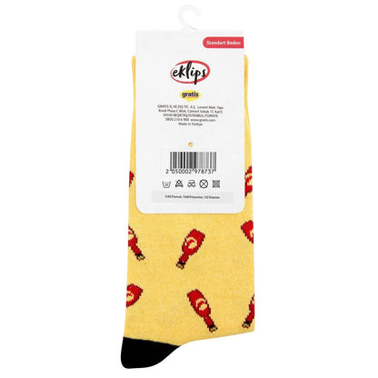 Eklips Hot Sauce Patterned Men's Socks 1 Pair
