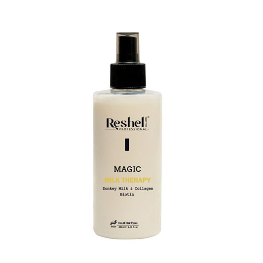 Reshell Hair Care Magic Milk Therapy - Collagen, Argan Oil, Biotin - Nourishes & Protects Hair - 6.76 fl oz