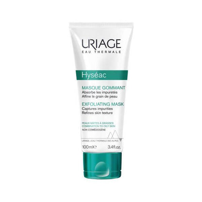 Uriage Hyseac Exfoliating Mask 100ml - Gentle Cleansing & Oil Control for Oily Skin