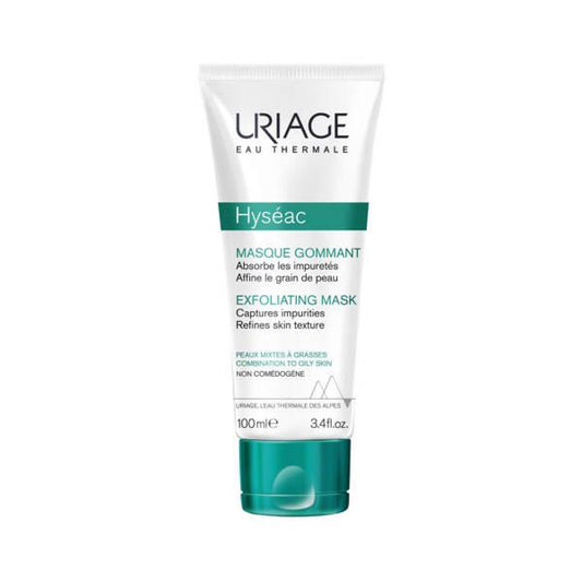 Uriage Hyseac Exfoliating Mask 100ml - Gentle Cleansing & Oil Control for Oily Skin