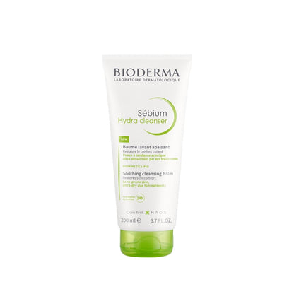 Bioderma Sebium Hydra Cleanser - Gentle Facial Cleanser for Acne-Prone Skin, Moisturizing & Non-Irritating