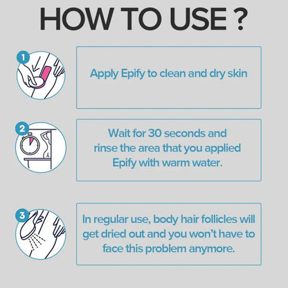 Epify Hair Removal Cream 250 ml (Pack of 6)