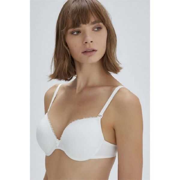 Eros ERSK121 Tulip Almond Demi Bra in Ecru, Soft Support