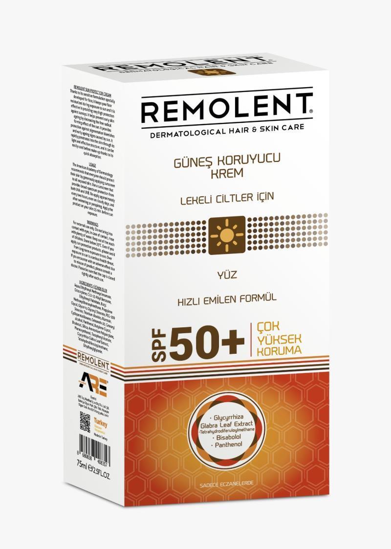 Remolent SPF50 Sunscreen for Blemished Skin: High Protection, Controls Blemishes, Prevents Sun Damage - 75ml