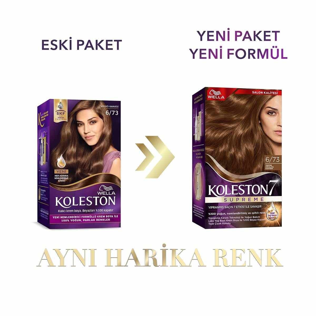 Wella Koleston Supreme Toffee Chocolate Brown Hair Dye: Permanent Color, 100% Gray Coverage & Conditioning Hair Treatment
