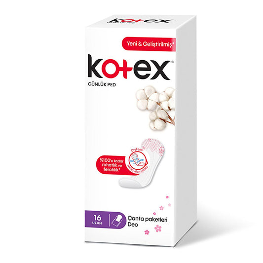Kotex Daily Sanitary Pads - Soft, Breathable, and Odor-Controlled Feminine Hygiene Products for Women - 16 Count