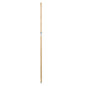 Flink & Sauber Wooden Broom Handle - Ergonomic 130cm Non-Slip Grip, Compatible with Flink & Sauber Cleaning Sets